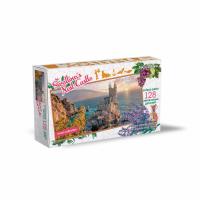 Фигурный деревянный пазл Travel collection Ласточкино Гнездо"