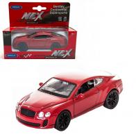Welly Машинка Bentley Continental Supersports металл 43623W-R красный
