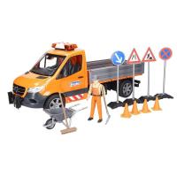 Bruder 02677 Грузовик Mercedes Benz Sprinter Kommunal со звуковым модулем и аксесс.